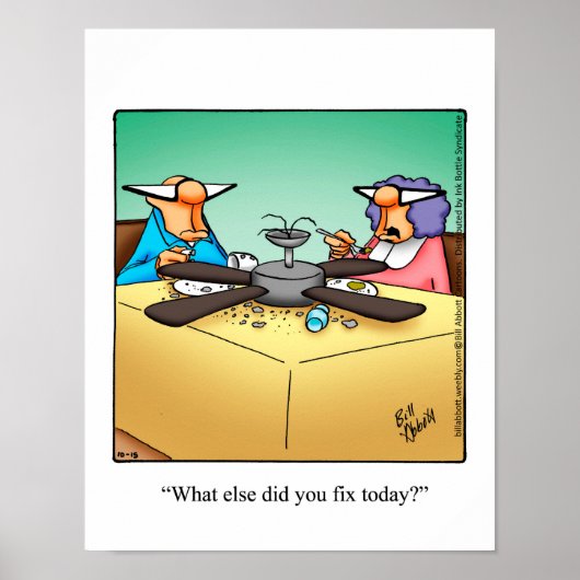 Funny DIY Home Repair Humor Poster (Voorkant)