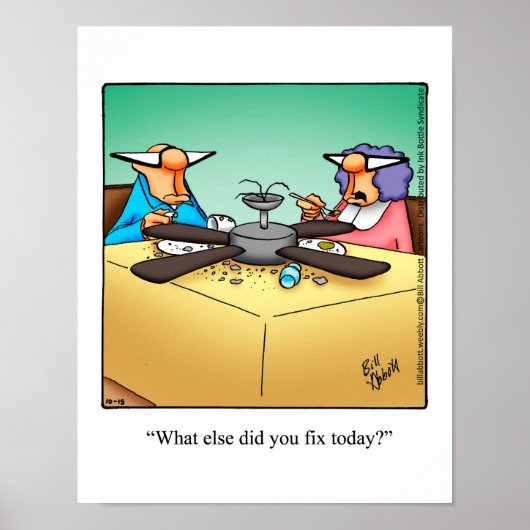 Funny DIY Home Repair Humor Poster (Voorkant)