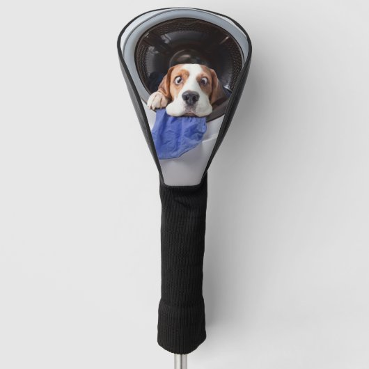 Funny dizzy beagle delicaat wassen golfheadcover (Voorkant)