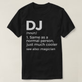 Funny DJ Definition Music Lovers Musicians Disk Jo T-shirt (Design voorkant)