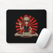 Funny Dj Graphic Tee Music Lover Alien Dj Music Mi Muismat (Met muis)