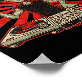 Funny Dj Graphic Tee Music Lover Alien Dj Music Mi Poster (Hoek)