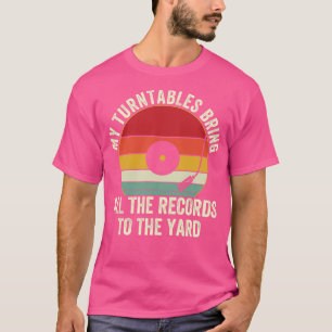 Funny DJ Platenspeler Design Disc Jockey T-shirt