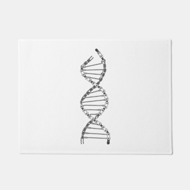 Funny DNA Cycling Bicycle Chain Mountain Bike Love Deurmat (Voorkant)