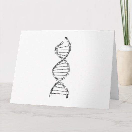 Funny DNA Cycling Bicycle Chain Mountain Bike Love Kaart (Voorkant)