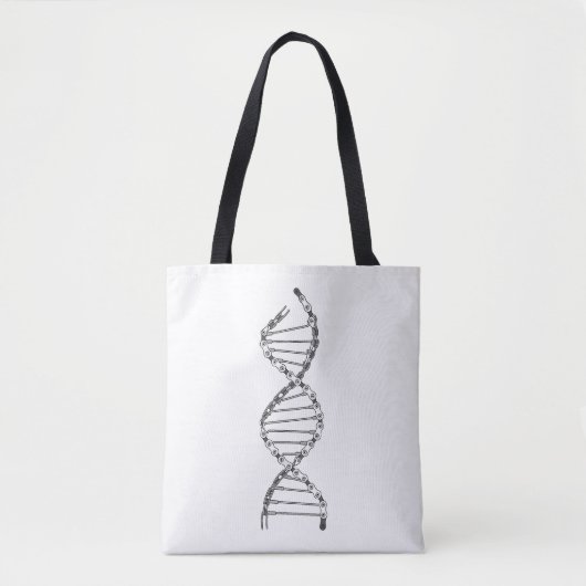 Funny DNA Cycling Bicycle Chain Mountain Bike Love Tote Bag (Voorkant)