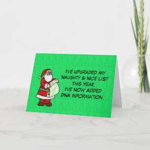 Funny DNA-kerstkaart Kaart