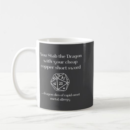 Funny Dnd Gift For Role Playing Games Rpg  Koffiemok (Links)
