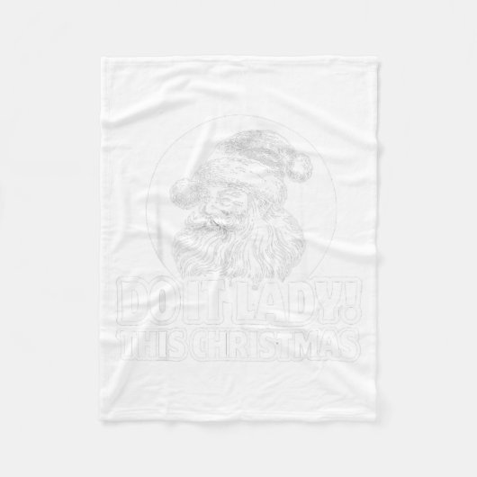 Funny Do It This Christmas Holiday Festive  Fleece Deken (Voorkant)