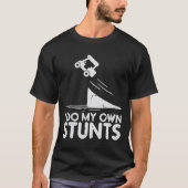 Funny Do My Own Stunts Golf Cart Driver Golfing Lo T-shirt (Voorkant)