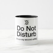 Funny Do Not Disturb Coffee Mug-WFH Sarcastic Mug Mok (Midden)