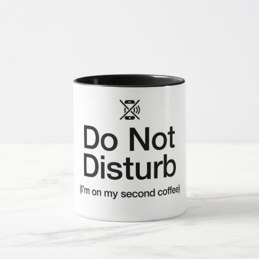 Funny Do Not Disturb Coffee Mug-WFH Sarcastic Mug Mok (Midden)
