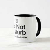 Funny Do Not Disturb Coffee Mug-WFH Sarcastic Mug Mok (Voorkant rechts)