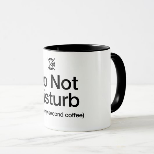 Funny Do Not Disturb Coffee Mug-WFH Sarcastic Mug Mok (Voorkant rechts)