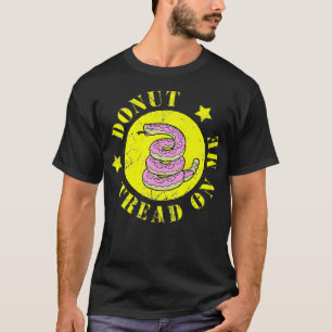Funny do not tapes on me Donut Snake and US Flag o T-shirt