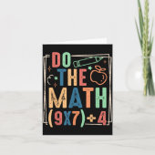Funny Do The Math 67 Meme Six Seven Boy Girl Teach Kaart (Voorkant)