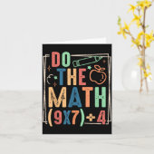 Funny Do The Math 67 Meme Six Seven Boy Girl Teach Kaart (Gele Bloem)
