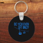 Funny Do You Even Lift Bro Gift Cute Skiing Lover Sleutelhanger (Voorkant)