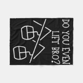 Funny Do You Even Lift Fleece Deken (Voorkant (Horizontaal))