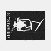Funny Do You Even Lift Ski Fleece Deken (Voorkant (Horizontaal))