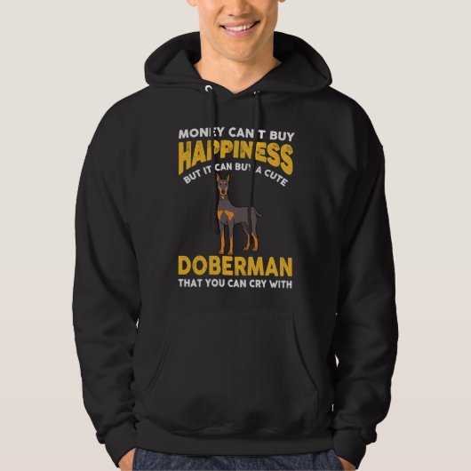 Funny Doberman 816 Hoodie (Voorkant)