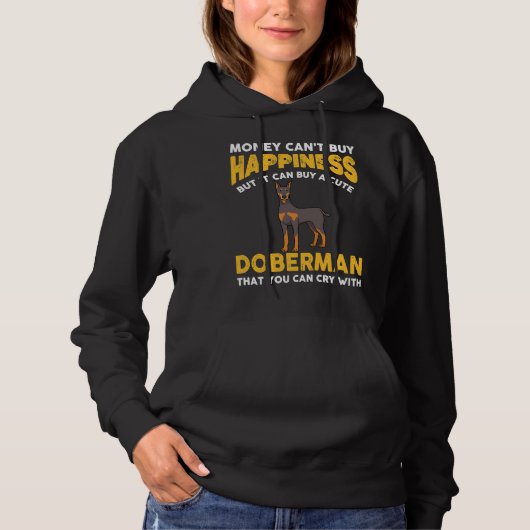 Funny Doberman 816 Hoodie (Voorkant)