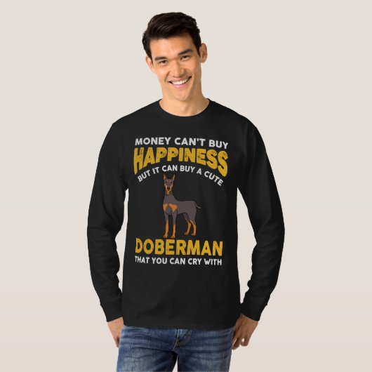 Funny Doberman 816 T-shirt (Voorkant volledig)