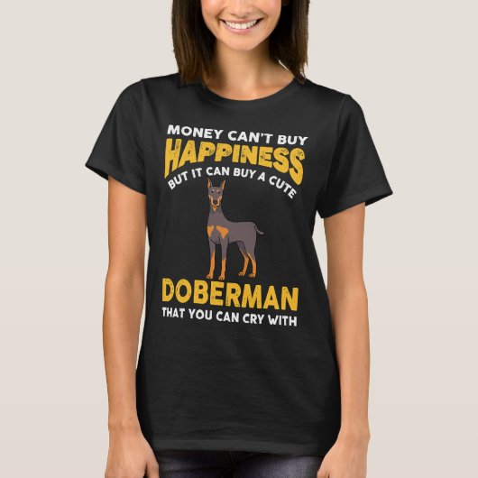 Funny Doberman 816 T-shirt (Voorkant)