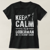 Funny Doberman Art voor mannen Kinder Doberman Pin T-shirt (Design voorkant)