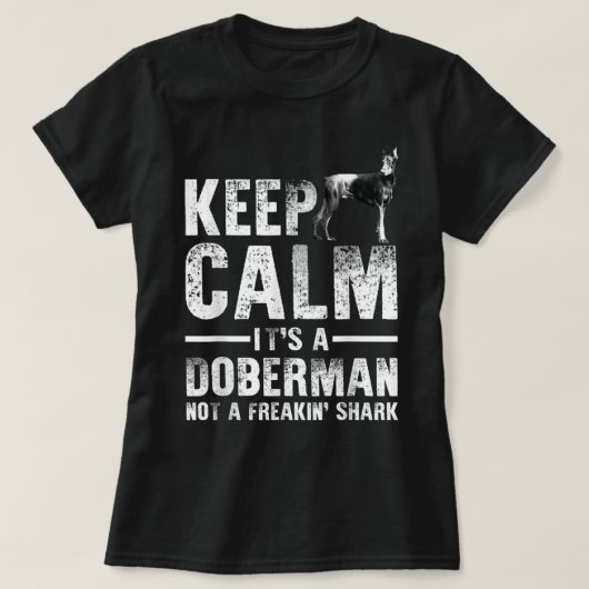 Funny Doberman Art voor mannen Kinder Doberman Pin T-shirt (Design voorkant)