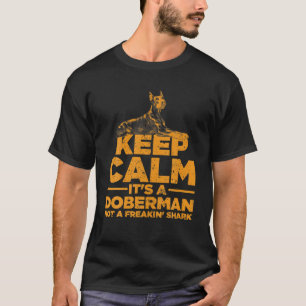 Funny Doberman Art voor mannen Kinder Doberman Pin T-shirt