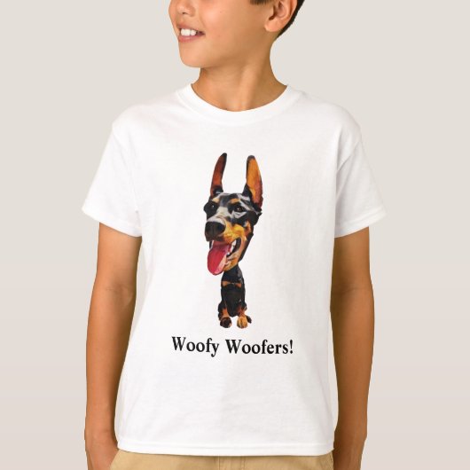 Funny Doberman Boys T-Shirt (Voorkant)
