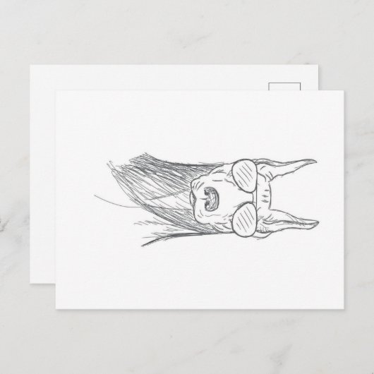 Funny Doberman Dog met zonnebril Feestdagenkaart (Voorkant / Achterkant)