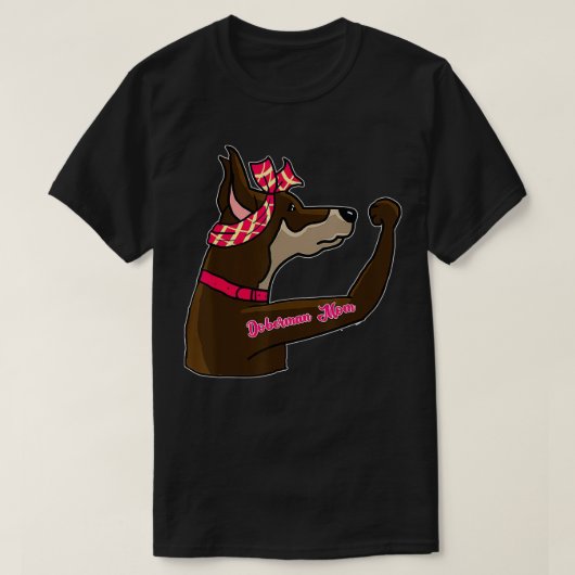 Funny Doberman Mam Tattoo, Gifts Bully Mam Dog Ewn T-shirt (Design voorkant)