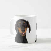 Funny doberman pincher puppy koffiemok (Voorkant links)