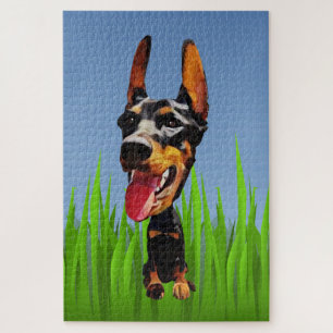 Funny Doberman Pinscher 1014 PC Puzzle Legpuzzel