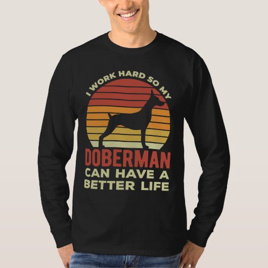 Funny Doberman Pinscher T-shirt (Voorkant)