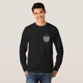 Funny Doberman Puppy Dog In Your Pocket T-shirt (Voorkant volledig)