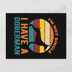 Funny Doberman Quote ik heb een doberman. Feestdagenkaart