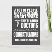 Funny Doctor Afstuderen Wenskaart Kaart (Voorkant)