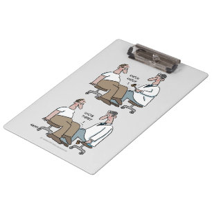 Funny Doctor Cartoon Klembord