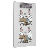 Funny Doctor Cartoon Klembord (Rechts)