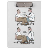 Funny Doctor Cartoon Klembord (Voorkant)