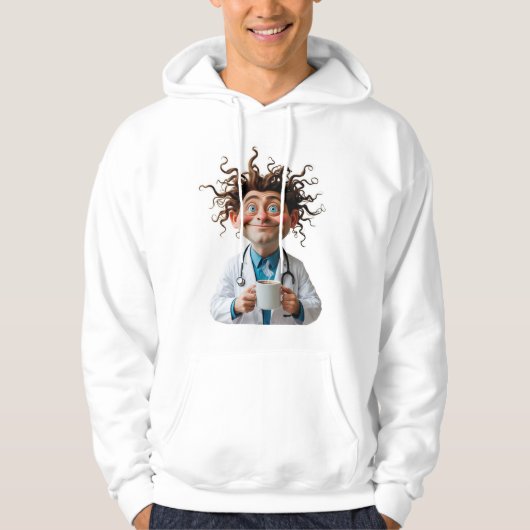 Funny Doctor Coffee Hoodie (Voorkant)