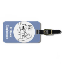 Funny Doctor controleert Feet met Stethoscoop