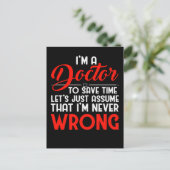 Funny Doctor Degree Humor Briefkaart (Staand voorkant)