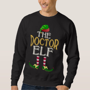 Funny Doctor Elf Pet Familie Groep Kerstfeest Trui