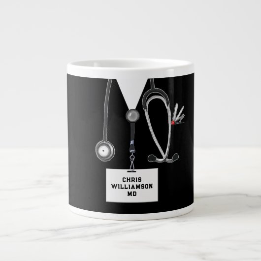 Funny Doctor Gift Grote Koffiekop (Voorkant)