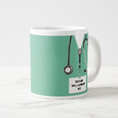 Funny Doctor Gift Grote Koffiekop (Voorkant rechts)
