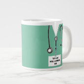 Funny Doctor Gift Grote Koffiekop (Voorkant rechts)